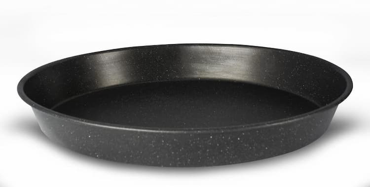 Противень круглый для запекания диаметр 34,5 см Гранитное Антипригарное покрытие Легкой очистки il Monte TRG-345D-BLACK